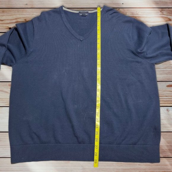 Lands' End Blue V-Neck Sweater Size XL - Picture 4 of 5
